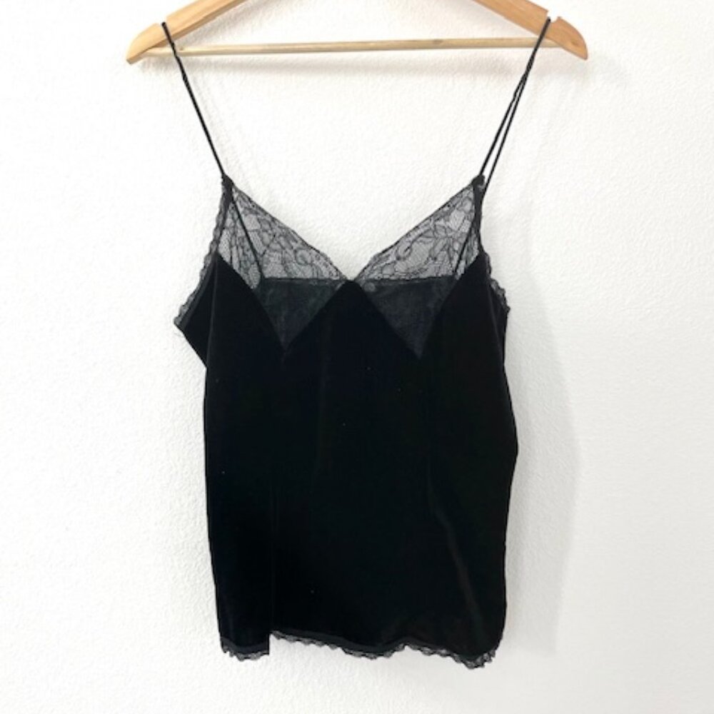 Cotton Candy LA Black Satin Tank Top